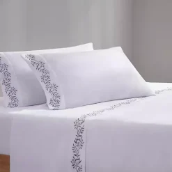 Sale Kirklands Home Leafy Vine Hem Microfiber 4-pc. Full Sheet Set