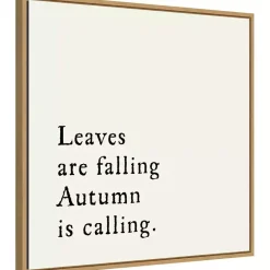 Sale Kirklands Home Leaves Are Falling Poem Framed Wall Art