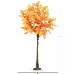 Best Kirklands Home LED Autumn Maple Tree, 6 ft. Orange