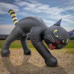 Online Kirklands Home LED Cat Halloween Inflatable, 20 ft. Black