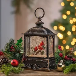 Best Kirklands Home LED Cardinals on Branch Christmas Water Globe