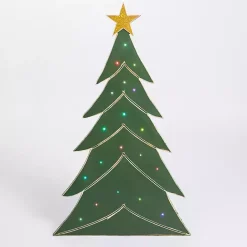 Hot Kirklands Home LED Christmas Tree Porch Figurine Green