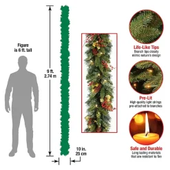 Outlet Kirklands Home LED Classic Collection Christmas Garland