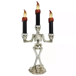 Clearance Kirklands Home LED Dripping Skeleton Halloween Candelabra