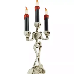 Clearance Kirklands Home LED Dripping Skeleton Halloween Candelabra