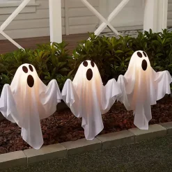 Outlet Kirklands Home LED Ghost Lawn Stakes, Set of 6 White