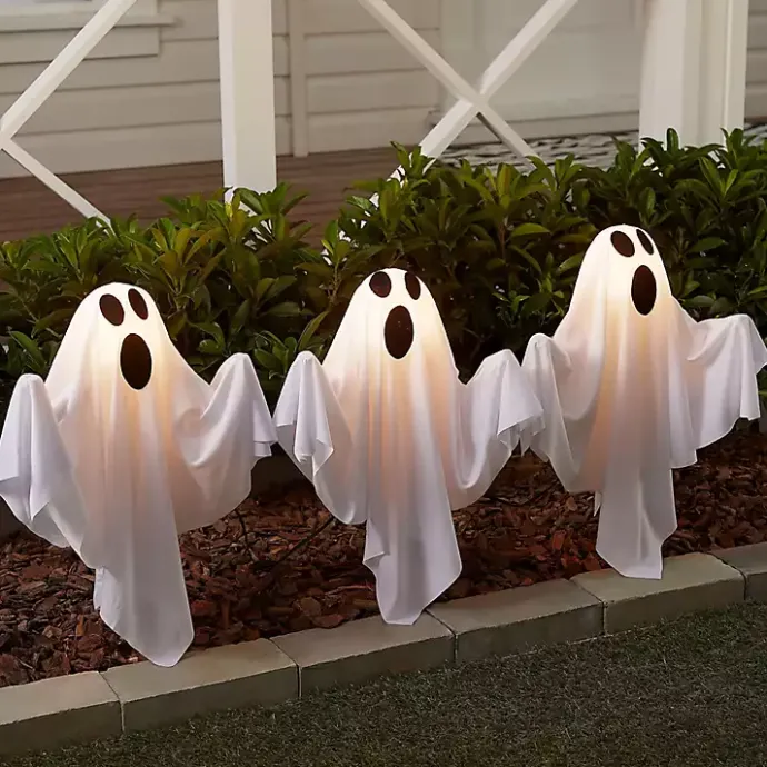 Outlet Kirklands Home LED Ghost Lawn Stakes, Set of 6 White