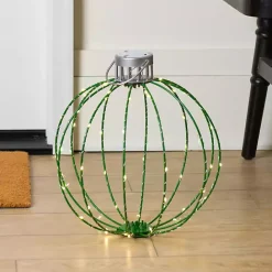 Sale Kirklands Home LED Ornament Outdoor Decoration, 14 in. Green