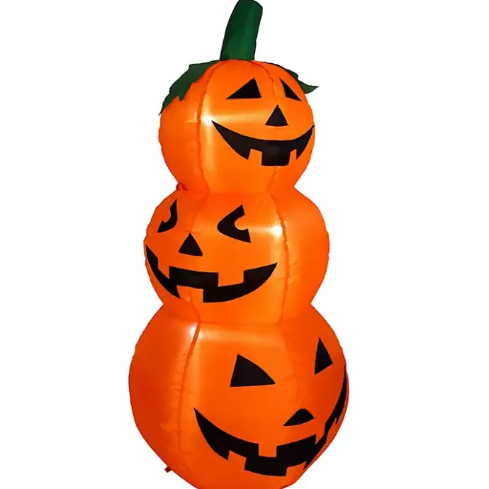 Best Kirklands Home LED Jack O Lantern Trio Outdoor Inflatable Orange