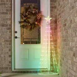 Discount Kirklands Home LED Multicolor Outdoor Christmas Tree, 58 in.