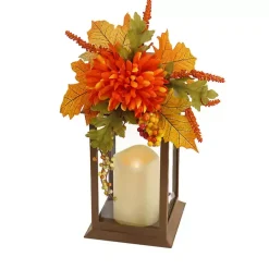 Sale Kirklands Home LED Mums and Berries Harvest Lantern