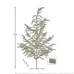 Best Kirklands Home LED Natural Touch Norfolk Pine Spray Green