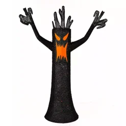Discount Kirklands Home LED Orange & Black Haunted Halloween Tree, 4 ft.