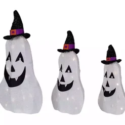 Best Kirklands Home LED Outdoor Jack O Lantern Ghost Trio, Set of 3 White