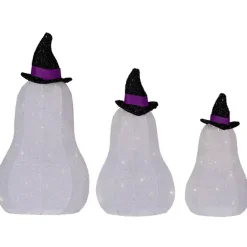 Best Kirklands Home LED Outdoor Jack O Lantern Ghost Trio, Set of 3 White