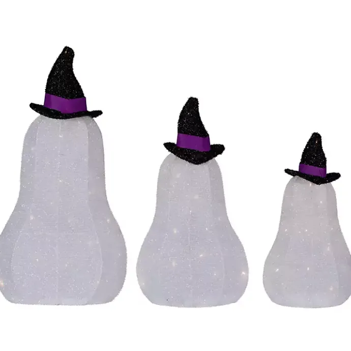 Best Kirklands Home LED Outdoor Jack O Lantern Ghost Trio, Set of 3 White