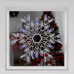 Best Kirklands Home LED and Blue Snowflake Decoration, 15 in. White
