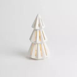 Best Kirklands Home LED Geometric Christmas Tree, 7 in. White