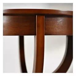 Sale Kirklands Home Leila Round Cherry Accent Table Brown