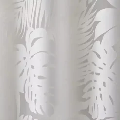 Best Kirklands Home Leilani Palm Leaf Curtain Panel, 63 in. White