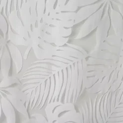 Best Kirklands Home Leilani Palm Leaf Curtain Panel, 63 in. White