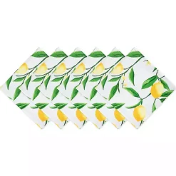 Discount Kirklands Home Lemon Bliss Outdoor Napkins, Set of 6