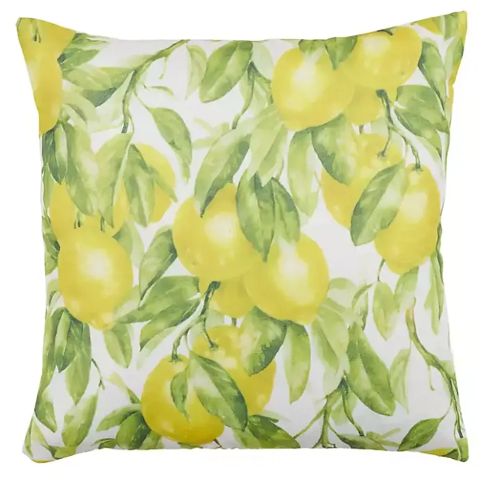 Best Kirklands Home Lemon Burst Outdoor Pillow