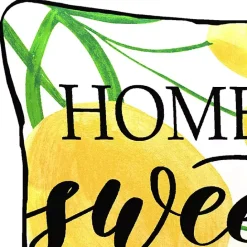 Outlet Kirklands Home Lemon Home Sweet Home Outdoor Lumbar Pillow