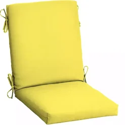 Discount Kirklands Home Lemon Leala Luxe Outdoor Dining Chair Cushion Yellow
