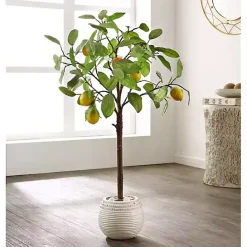 Sale Kirklands Home Lemon Tree in White Pot