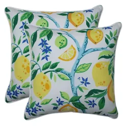 Online Kirklands Home Lemon Vines Outdoor Throw Pillows, Set of 2