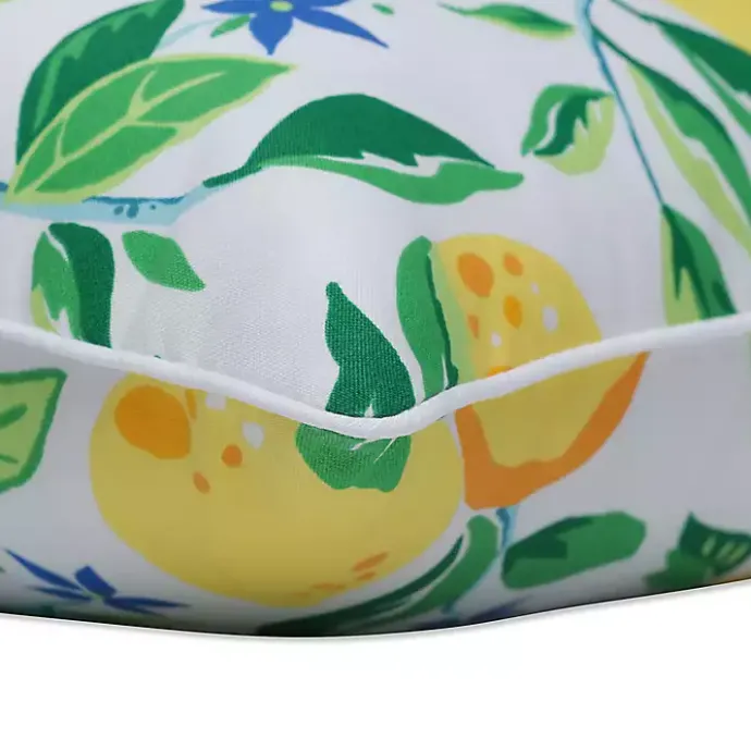 Online Kirklands Home Lemon Vines Outdoor Throw Pillows, Set of 2