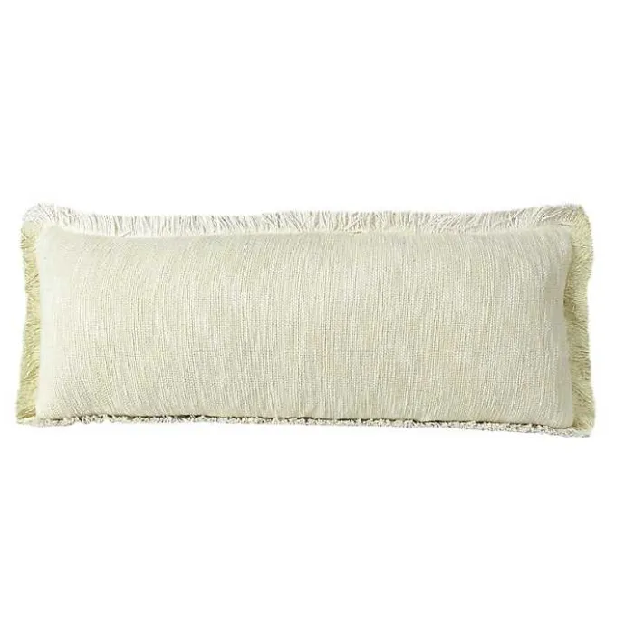 Hot Kirklands Home Lemonade Handwoven Appen Lumbar Pillow