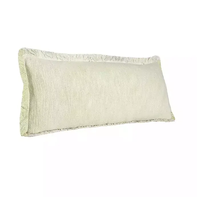 Hot Kirklands Home Lemonade Handwoven Appen Lumbar Pillow