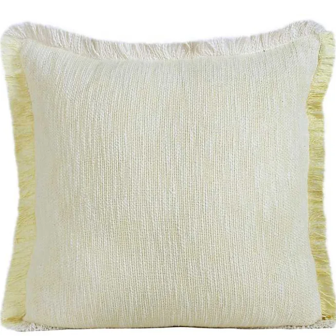 New Kirklands Home Lemonade Handwoven Appen Throw Pillow