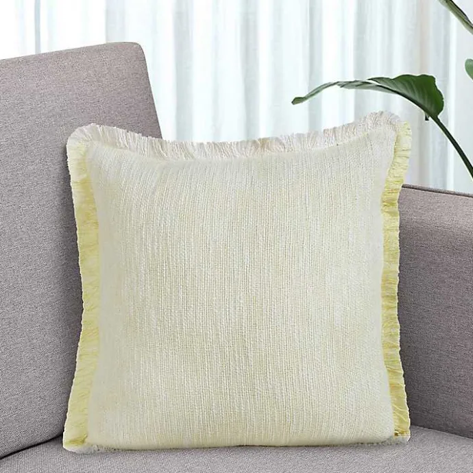 New Kirklands Home Lemonade Handwoven Appen Throw Pillow