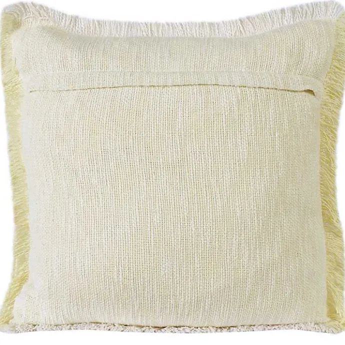 New Kirklands Home Lemonade Handwoven Appen Throw Pillow