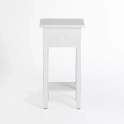 Sale Kirklands Home Leo Wood Accent Table White