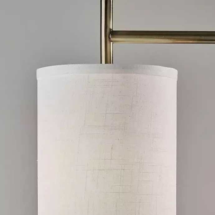 Best Kirklands Home Leon Antique Brass Metal Floor Lamp Gold