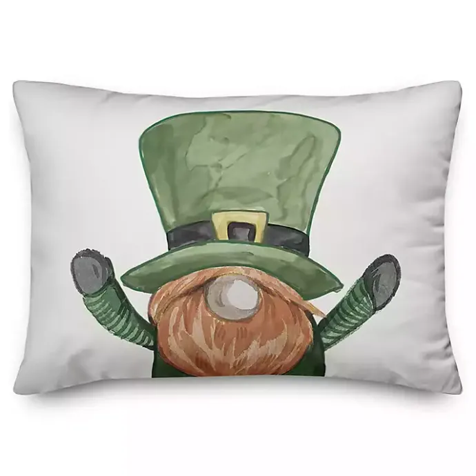 Kirklands Home Leprechaun Lumbar Pillow Green