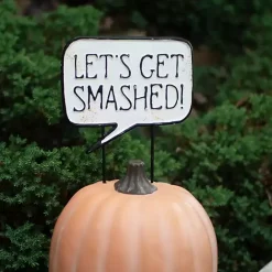 Sale Kirklands Home Let’s Get Smashed Metal Halloween Yard Sign