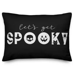 Online Kirklands Home Lets Get Spooky Throw Pillow Black