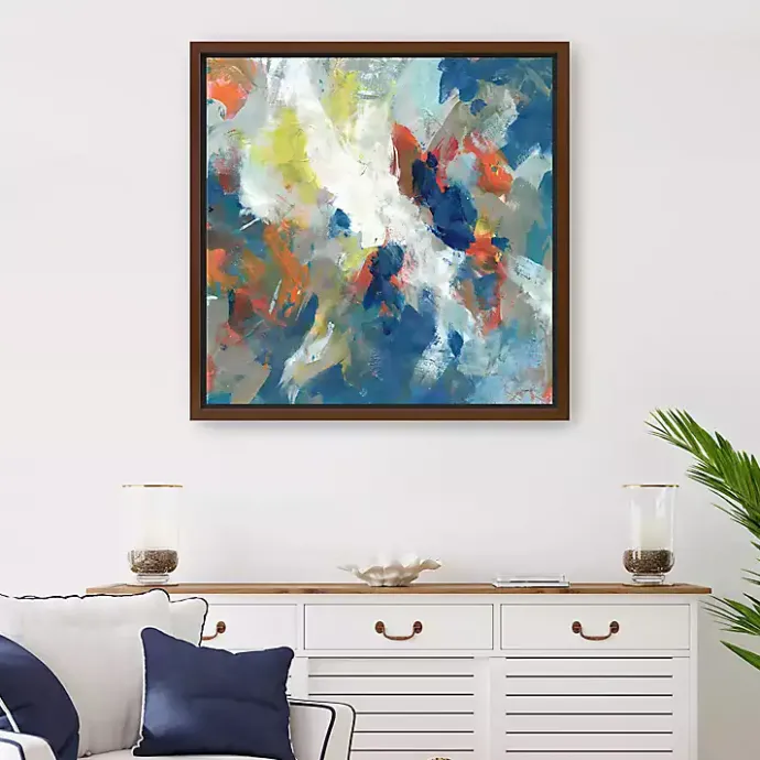 Online Kirklands Home Levee Framed Giclee Canvas Art Print Blue