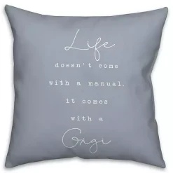 Best Kirklands Home Life Comes with a Gigi Blue Pillow