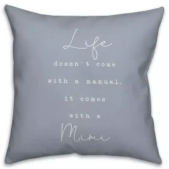 Best Kirklands Home Life Comes with a Mimi Blue Pillow