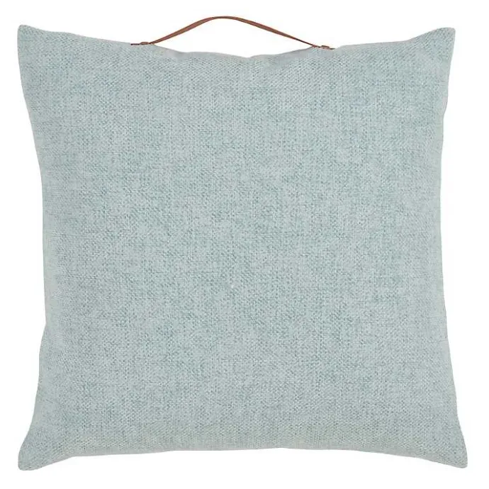 Hot Kirklands Home Light Chenille Handle Pillow Blue