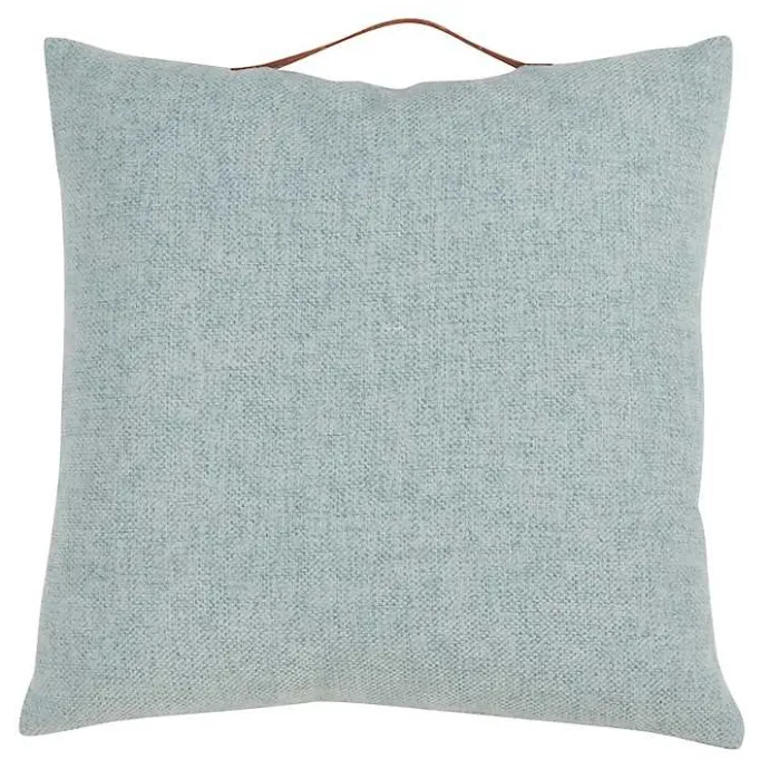 Hot Kirklands Home Light Chenille Handle Pillow Blue