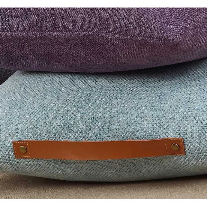 Hot Kirklands Home Light Chenille Handle Pillow Blue