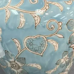 Online Kirklands Home Light Chinoiserie Vase Blue