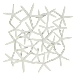 Kirklands Home Light Blue Metal Overlapping Starfish Wall Plaque